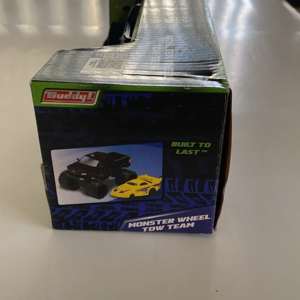 Buddy L Ford Monster Wheel Tow Team Toy - Black and Yellow NWOT